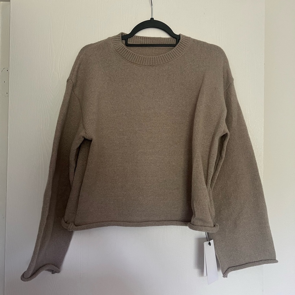 Chic Brown Knit Sweater